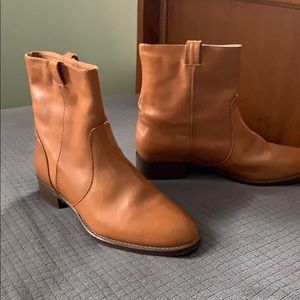 Brand new J Crew Cognac Boots
